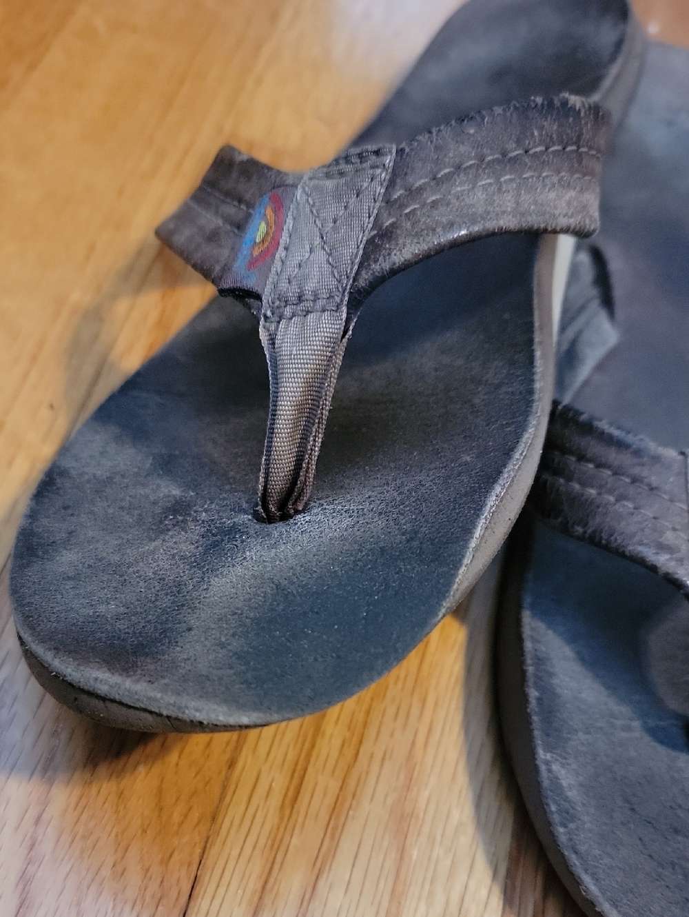 Well Loved Rainbow Flip Flops - Picture 2 of 6